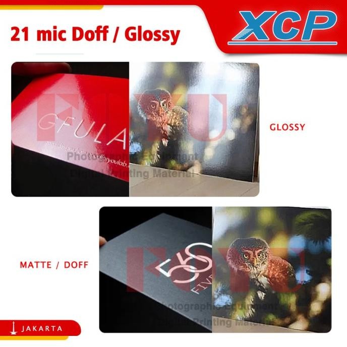 

Plastik Laminasi Panas Bopp Thermal Xcp Roll 21 Mic 33Cm X 150M Original