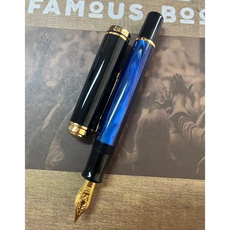 

Admok M800 Acrylic Piston Fountain Pen Bock/Schmidt Soft Smooth No.6/35# Nib Inking Pelikan Copy Students Writing Gift Pens