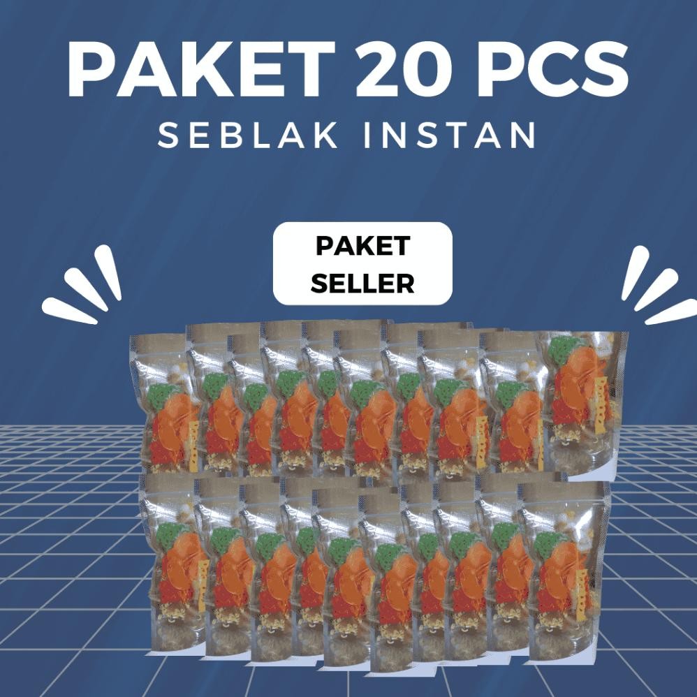 

READY STOK paket 20 bungkus seblak instan seblak pedas paket seller paket promo Siap kirim