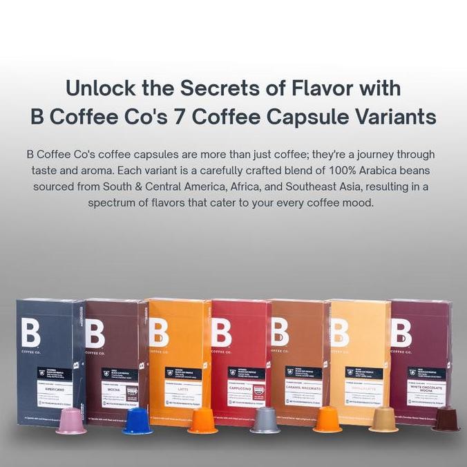 

Grosir Kopi Kapsul Brazil Cappuccino Kopi Nespresso Compatible Coffee Capsule - B Coffee Co. - Nespresso Compatible Capsule