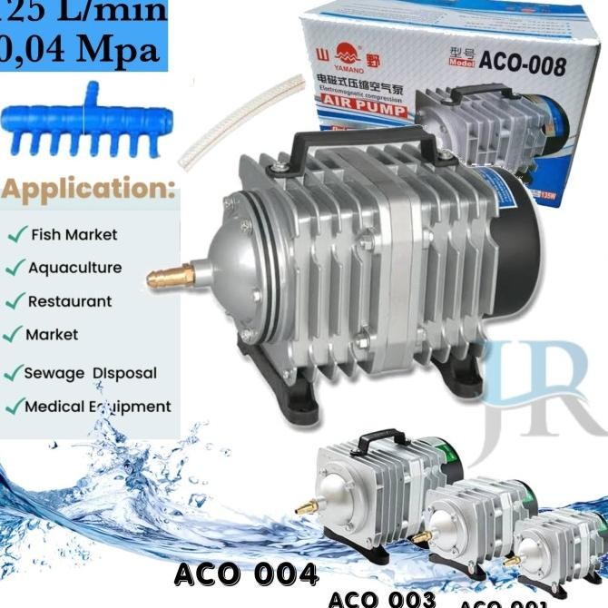 DISKON POMPA UDARA AERATOR HI BLOW AIR PUMP AQUARIUM KOLAM YAMANO ACO 001 003 004 006 008