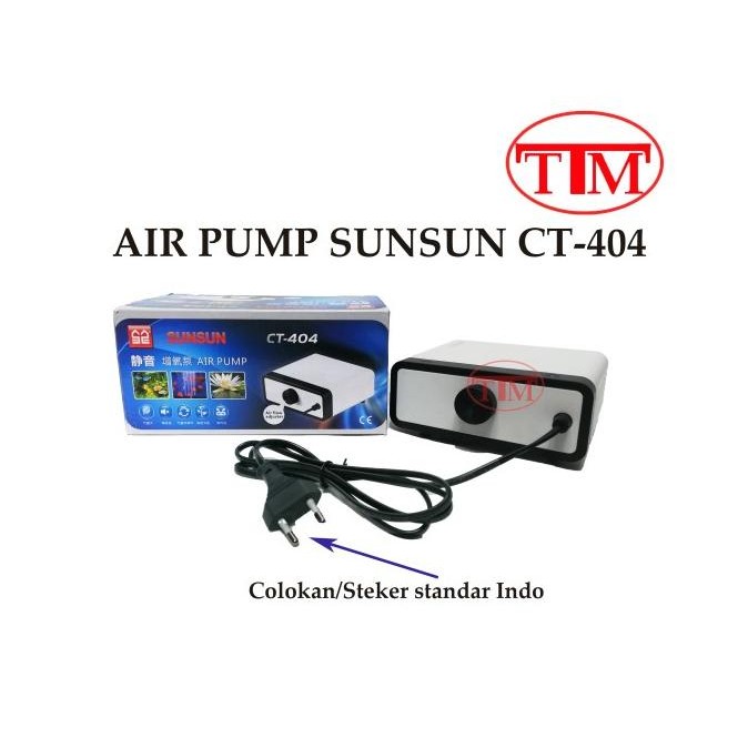 DISKON CT-404 AERATOR SUNSUN AIR PUMP AQUARIUM POMPA UDARA ORIGINAL SUNSUN