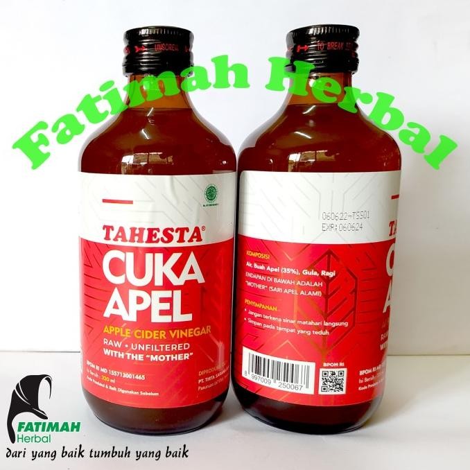 

STOK TERBATAS CUKA APEL TAHESTA 300 ML