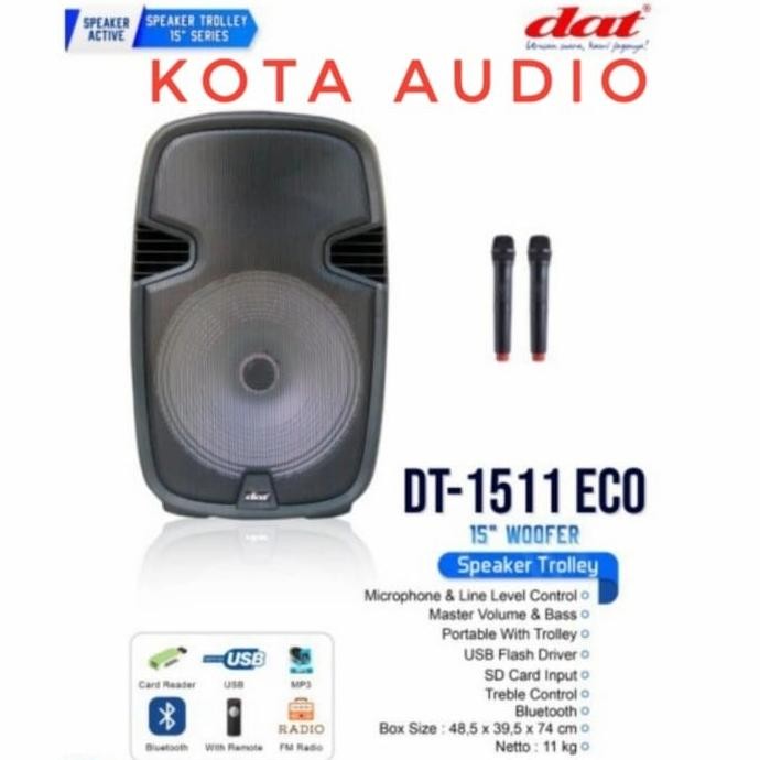Promo Speaker Aktif Dat Dt 1511 Eco Wireles Meeting Speker 15