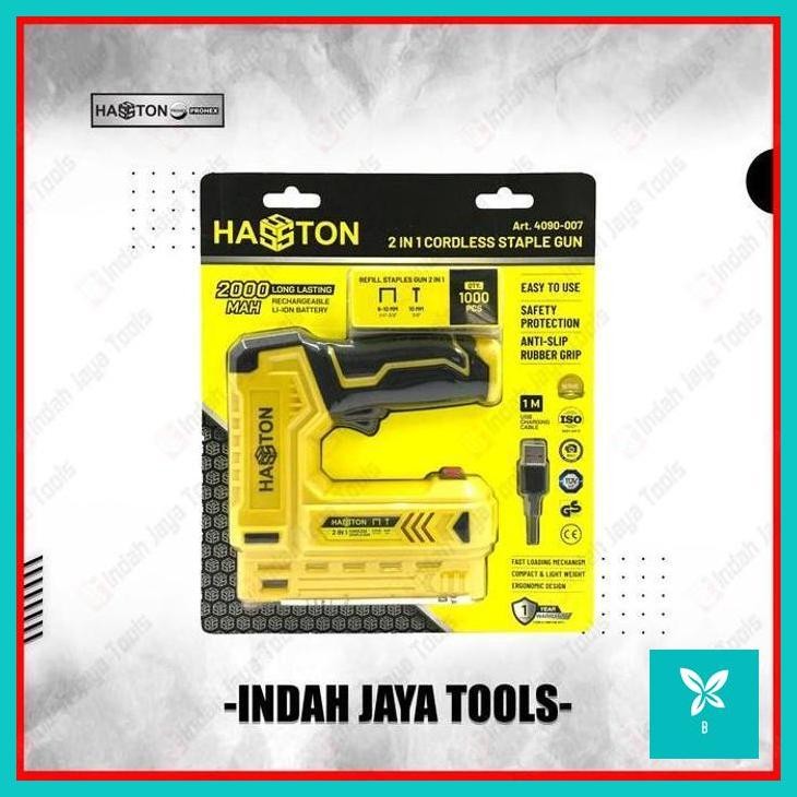 | INJ | HASSTON 4090-007 Cordless Stapler - Mesin Paku Staples Tembak Baterai
