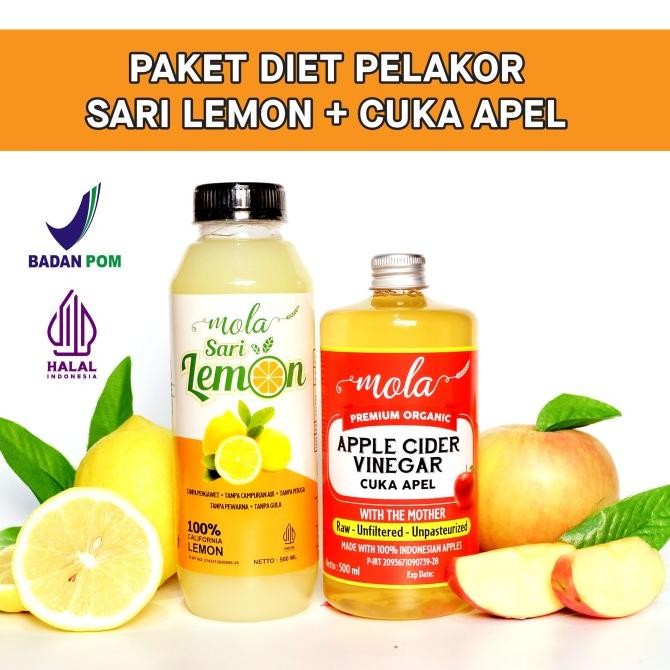 

STOK TERBATAS PAKET DIET PELAKOR MOLA CUKA APEL + SARI LEMON