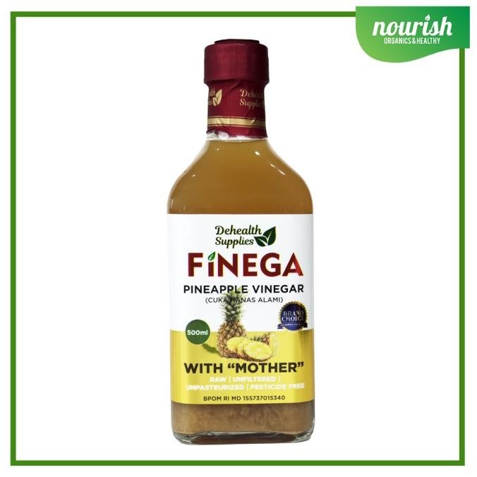 

STOK TERBATAS FINEGA, PINEAPPLE VINEGAR WITH MOTHER / CUKA NANAS ALAMI 500ML