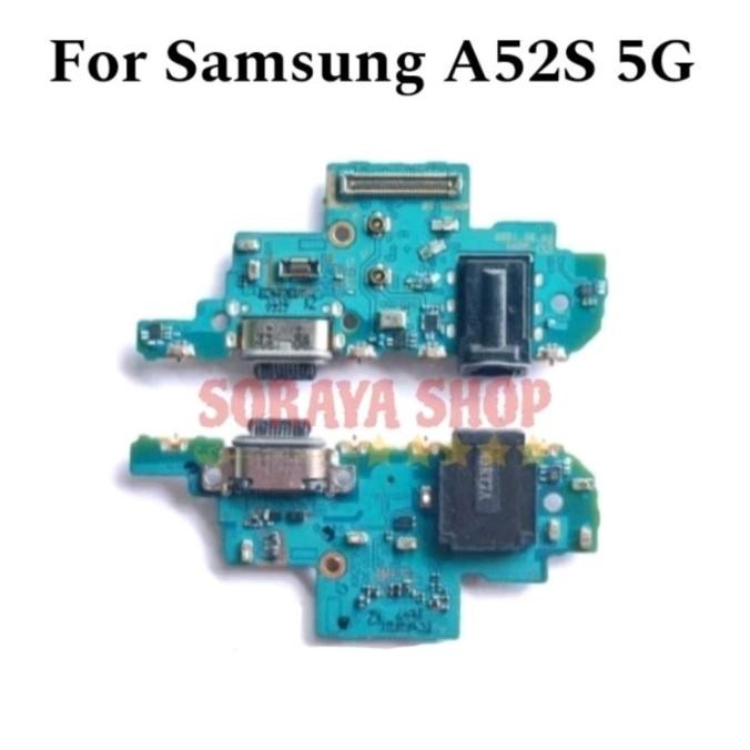 BEBAS ONGKIR - PAPAN CAS SAMSUNG A52S 5G ORI 100% FULL IC PCB BOARD KONEKTOR CHARGER