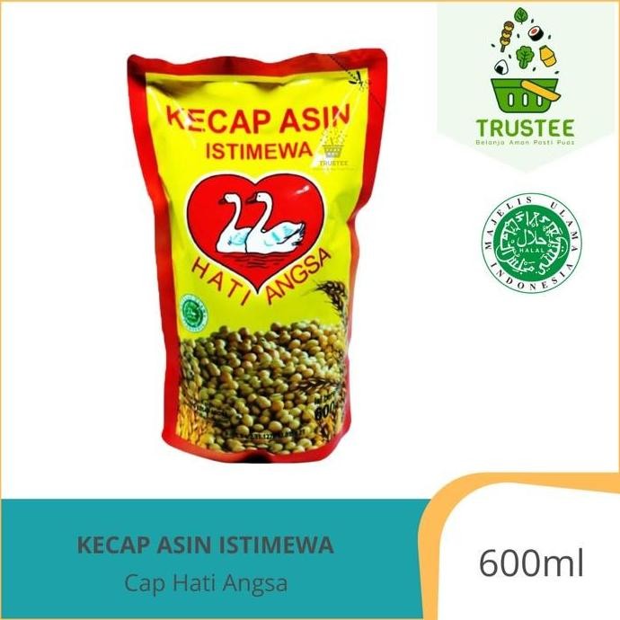

Kecap Asin Cap Hati Angsa Refill 600 ml Halal khas Medan