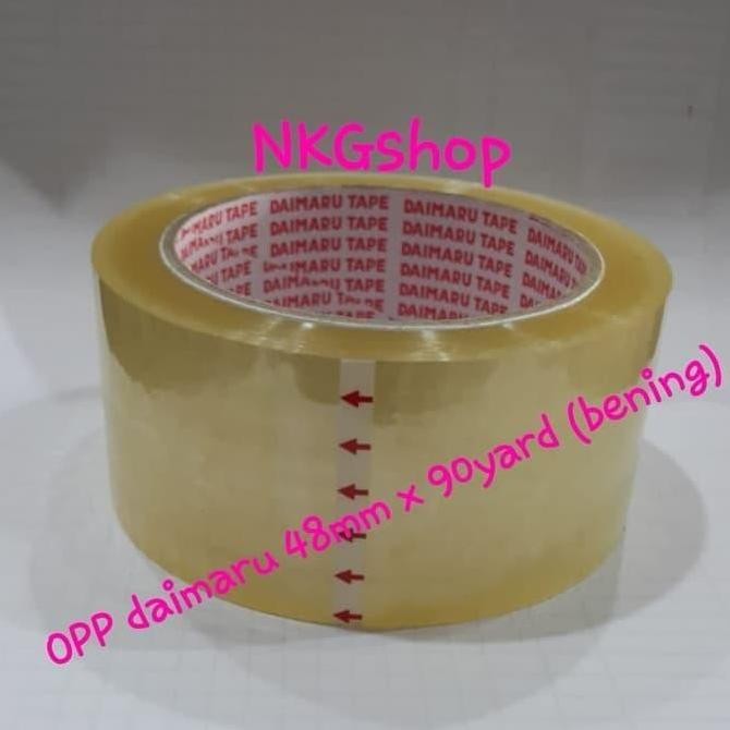 

ready Lakban daimaru/OPP daimaru 48mm x 90yard (1dus = 72roll) murah