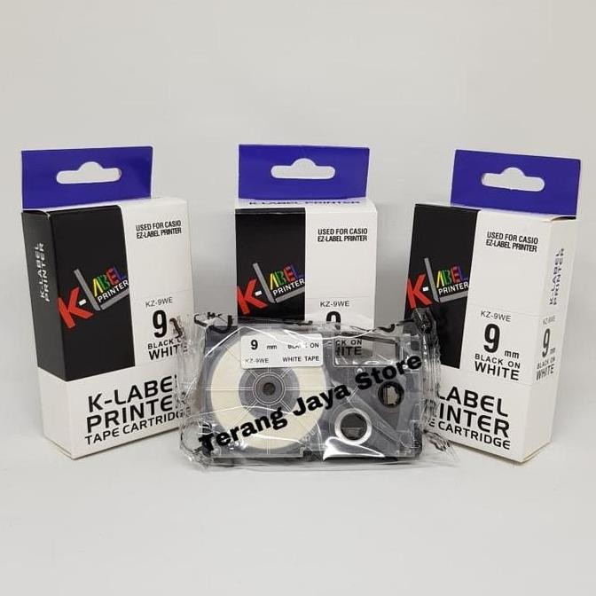 

ready K-Label Printer Tape Catridge for Casio 9mm KZ-9WE Label for Casio 9mm murah