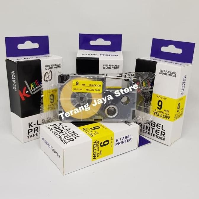 

ready K-Label Printer Tape Catridge for Casio 9mm KZ-9YW Label for Casio 9mm murah