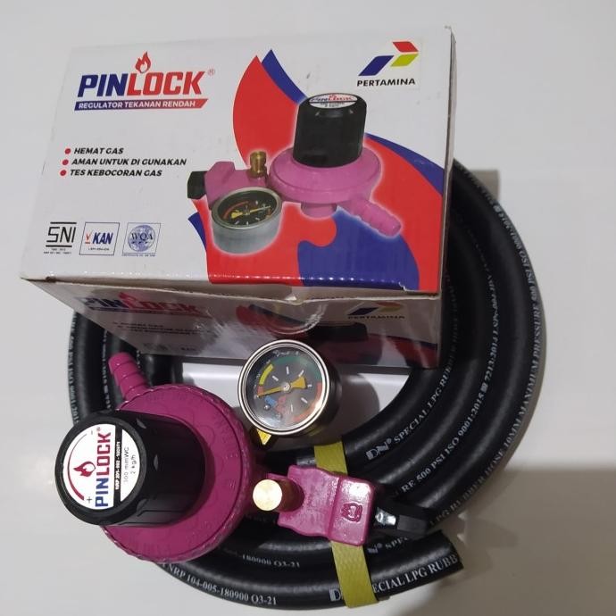 ready Regulator Gas Kopana Pertamina Pinlock P 888 M Selang LPG 500 PSI DN