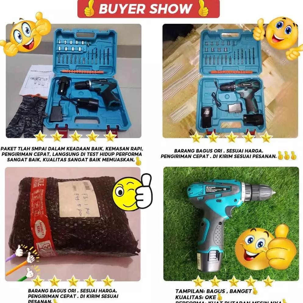 Super Alat Mesin Bor Tangan 98V Cordless Drill Battery Bor Baterai Bor Listrik Bor Tanpa kabel murah