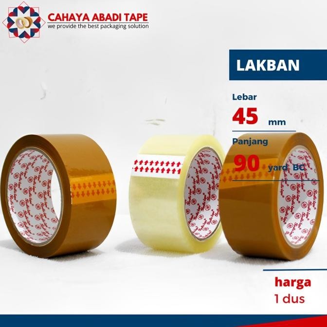 

ready LAKBAN BODHI TAPE 45MM X 90 YARD BC #KHUSUS GRAB/GOJEK# PER DUS murah