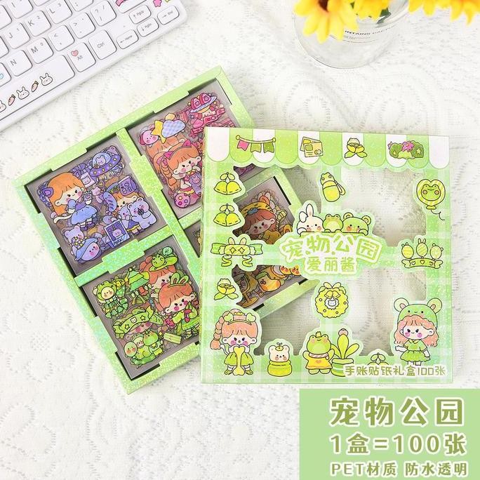 

tyS Stiker Korea Cute 100Lembar Motif Limited Stock Baru Model Viral Paper - Stationery