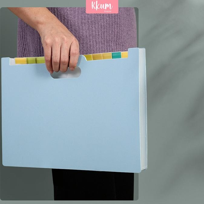 

tyS Standing file A4/ File folder document bag/ Tas dokumen file 13 sekat