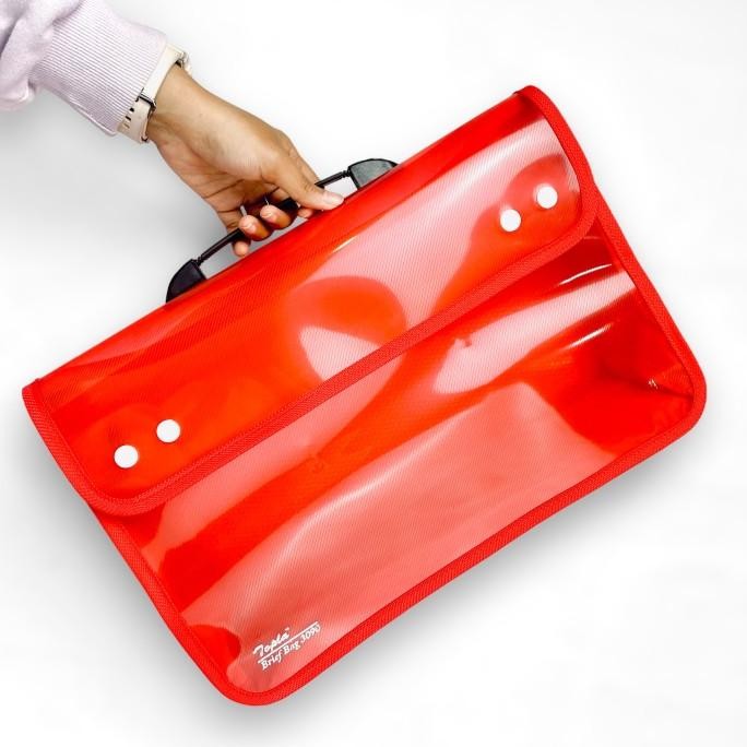 

tyS Map Kancing Plastik Zipper Bag Folio 3090 File Bag