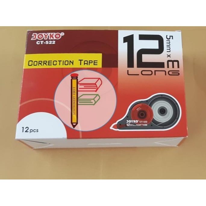 

tyS Correction Tape Joyko CT-522 12m Grosir