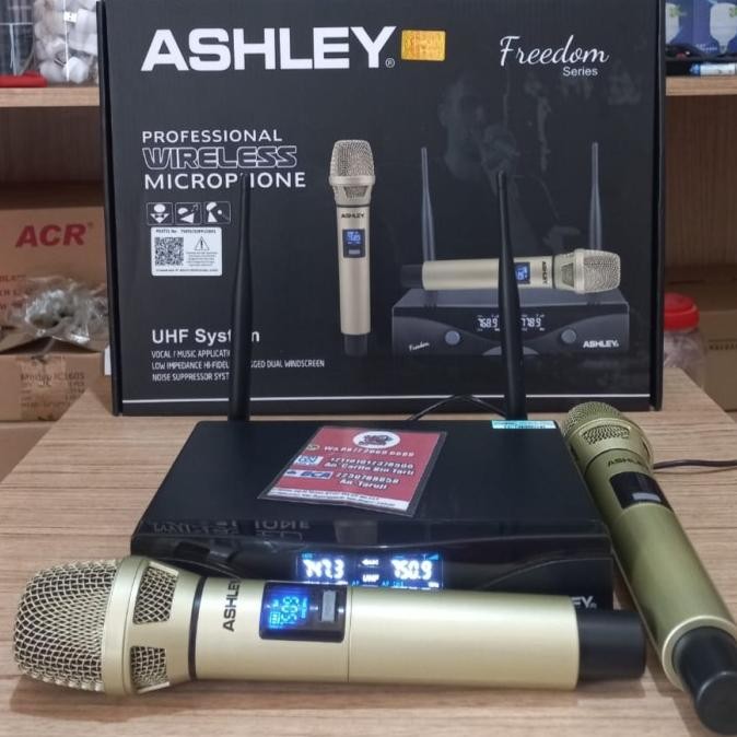 Mic Wireless ASHLEY FREEDOM Original Bisa Ubah Frequency
