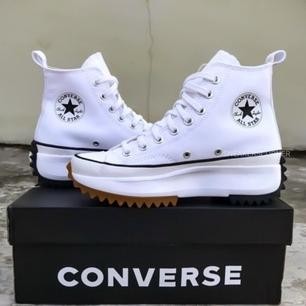 Sepatu Run Star Hike Hitam Putih Hak Tinggi Sneakers Wanita Premium Terbaru