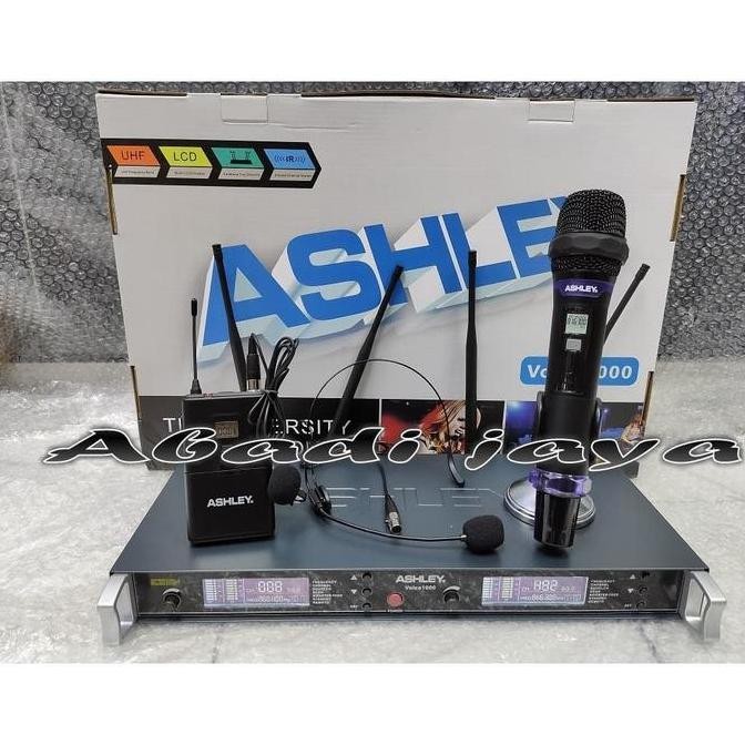 Mic Ashley Voice 1000 Wireless pegang clipon headset Ashley Voice1000