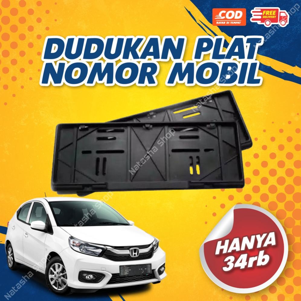 Dudukan Plat Nomor Mobil | Tatakan Plat Nomor | Cover Plat Nomor Mobil Universal | Dudukan Plat Akri