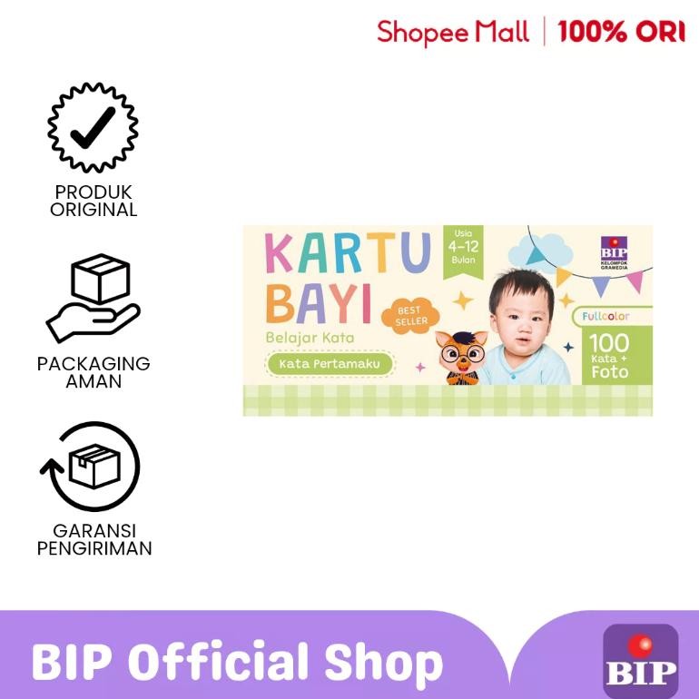 BIP - Kartu Bayi Belajar Kata: Kata Pertamaku (4-12 Bulan) murah