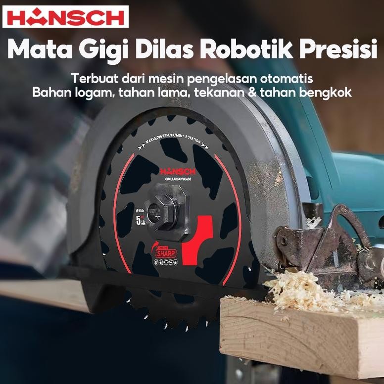 ready  HANSCH Mata Gergaji Potong Gerinda Listrik Circular Saw Blade Lithium 5-6inch