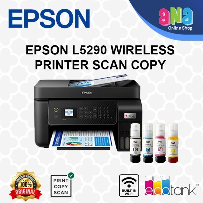 EPSON L5290 WIRELESS PRINTER SCAN COPY