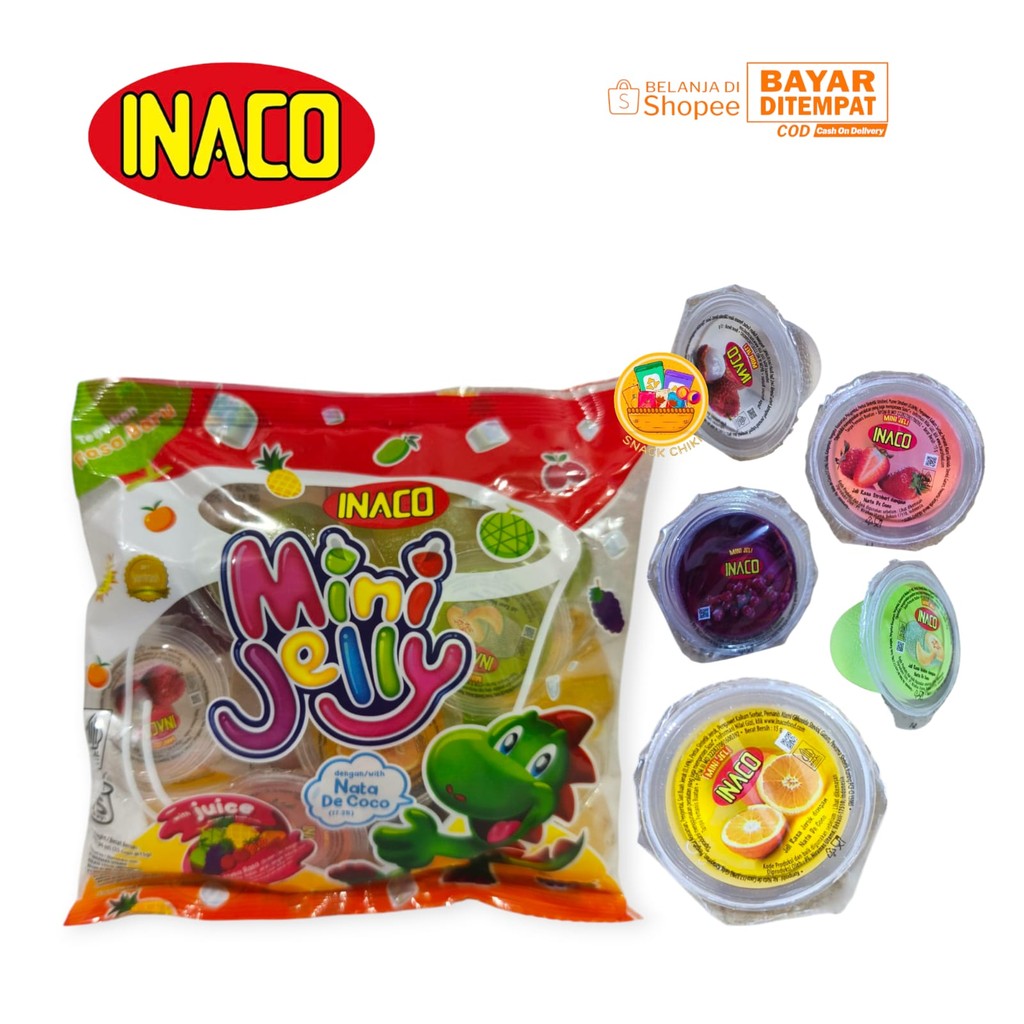 

INACO MINI JELLY RASA BUAH BUAHAN 1 PAC ISI 15 PCS