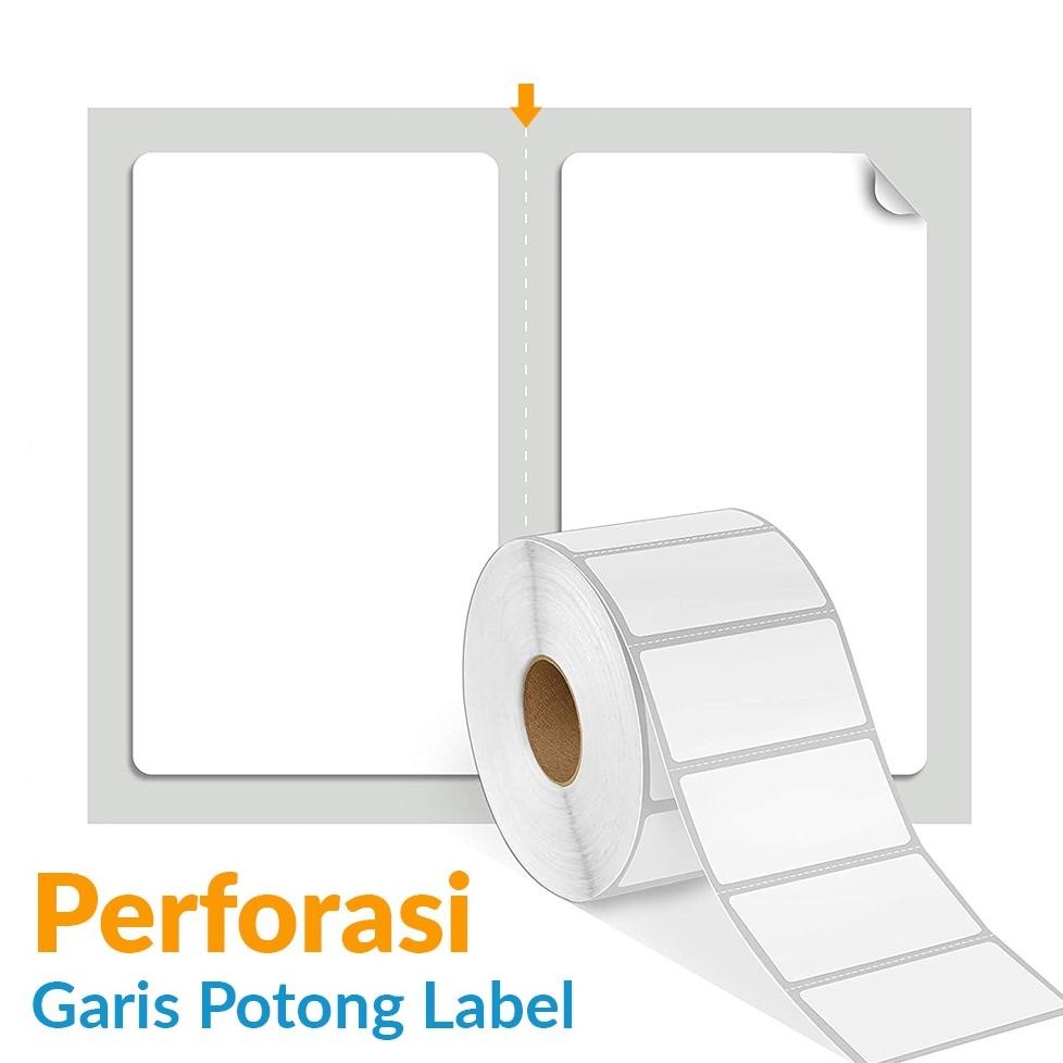 

baru !!! Codeshop Label Semicoated 40 x 20 mm 2 Line Stiker Printer Barcode Core 1 Inch isi 5000 Pcs