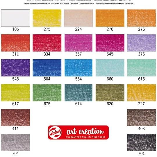 

baru !!! Talens Art Creation Colour pencil set - 24 colours