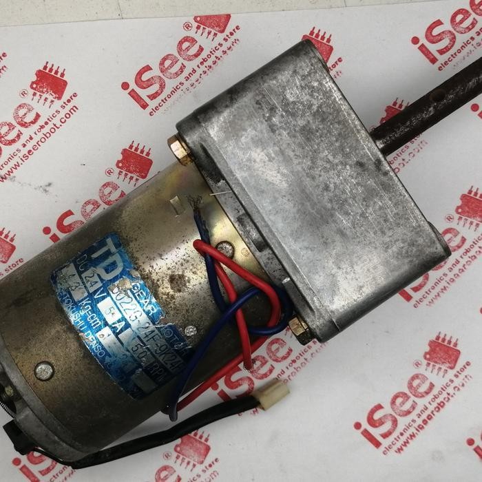 Motor DC 24V 5A Gearbox Rotary Encoder TOKUSHU DENSO JAPAN gear box