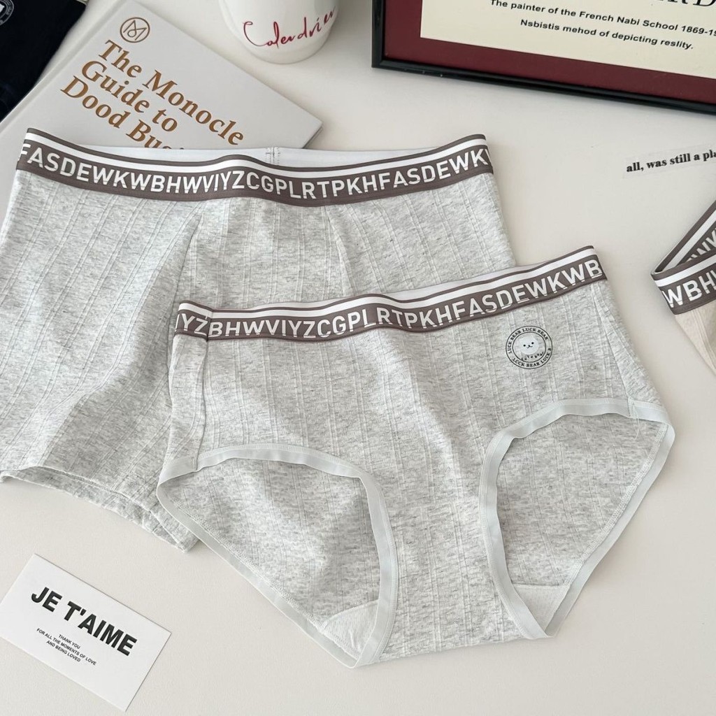 Couple Underwear Pure Cotton Women's Underwear Men's Underwear Men's Boxer Women's Triangle
