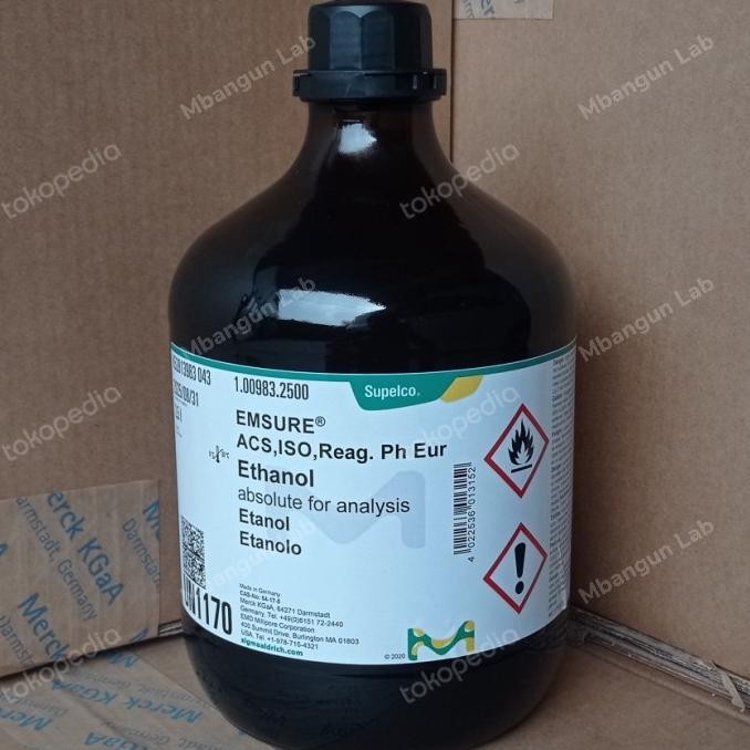 Ethanol 100% / Ethanol Absolute Merck 2.5L Repack 100Ml