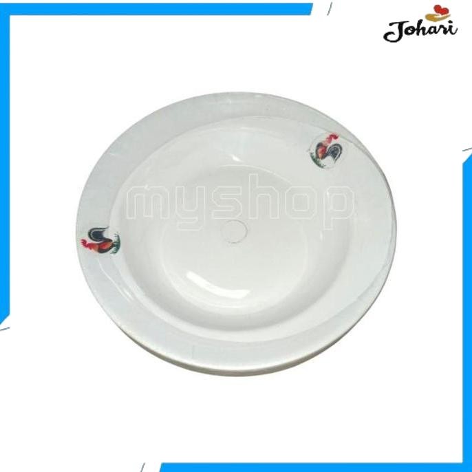 JUAL PIRING AYAM PUTIH PLASTIK ( 1 LUSIN/12 PCS )