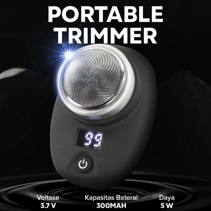 Promo Alat Cukur Elektrik Mini Pencukur Jenggot Kumis Portable Charger Usb
