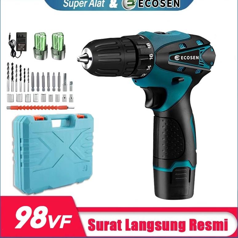 super alat mesin bor tangan 98v cordless drill battery bor baterai bor listrik bor tanpa kabel