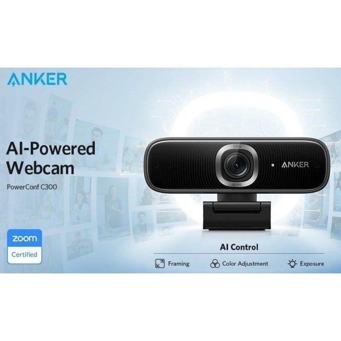 Webcam Anker Powerconf C300 - A3361 Ai Auto Focus New Stok