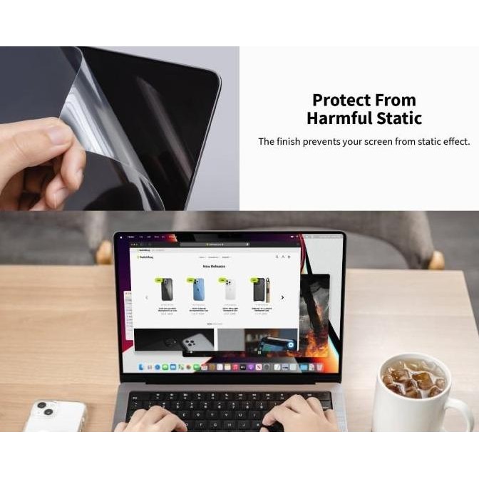 Anti Gores Macbook Pro / Air 13 14 16 Inch Switcheasy Easyvision Clear M3 M2 M1 Intel Screen Guard P