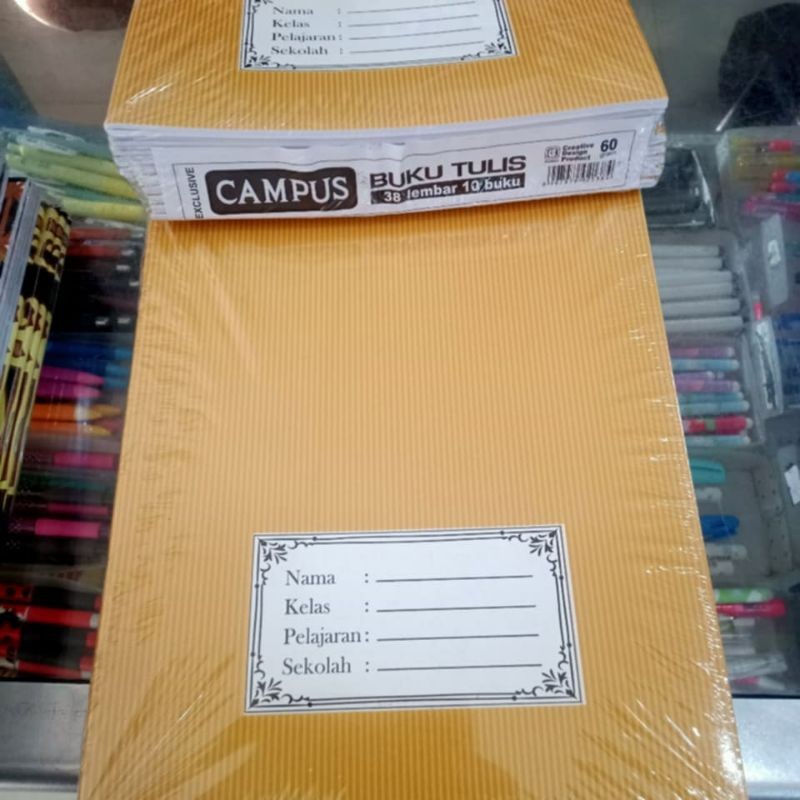 

buku tulis murah campus 38 lembar isi 10 pcs