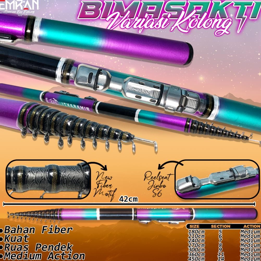 Joran Tegek Murah Kolong Ring Keramik EMRAN Bimasakti Fiber COD