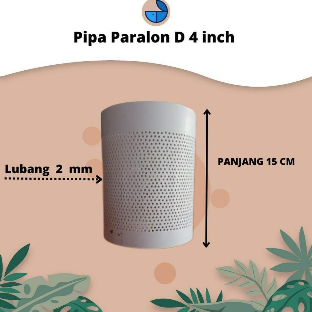 TERMURAH Pipa Paralon Pipa Filter panjang 15cm D 4 inch Paralon PVC Berkualias MURAH