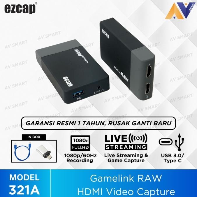 Ezcap321A / Ezcap 321A Usb 3.0 Hdmi Capture Game Live Streaming Ezcap New Stok