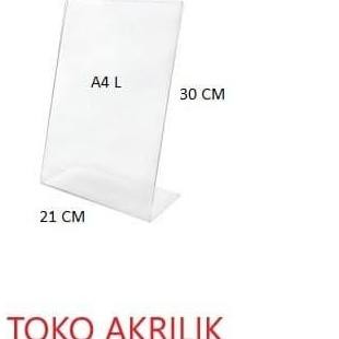 

redi Tentcard / Nomor Meja / Tent Holder Akrilik / acrylic Ukuran A4 L