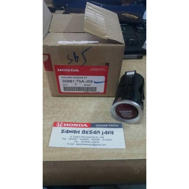 tombol switch on / off engine start / stop jazz GK