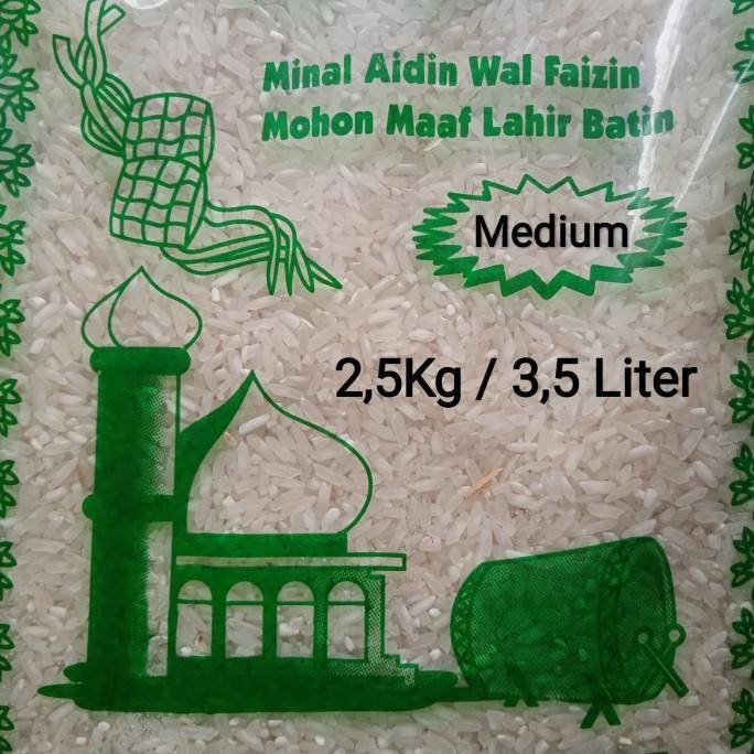 

Beras Medium 2,5kg/ 3,5 liter Zakat Fitrah.