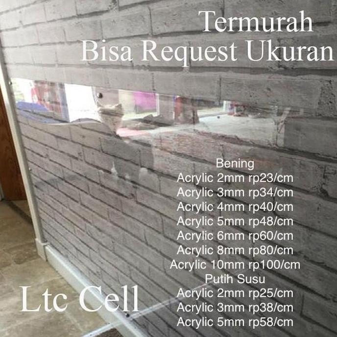 

redi Acrylic Bening 4mm 50x90cm Akrilik Lembaran