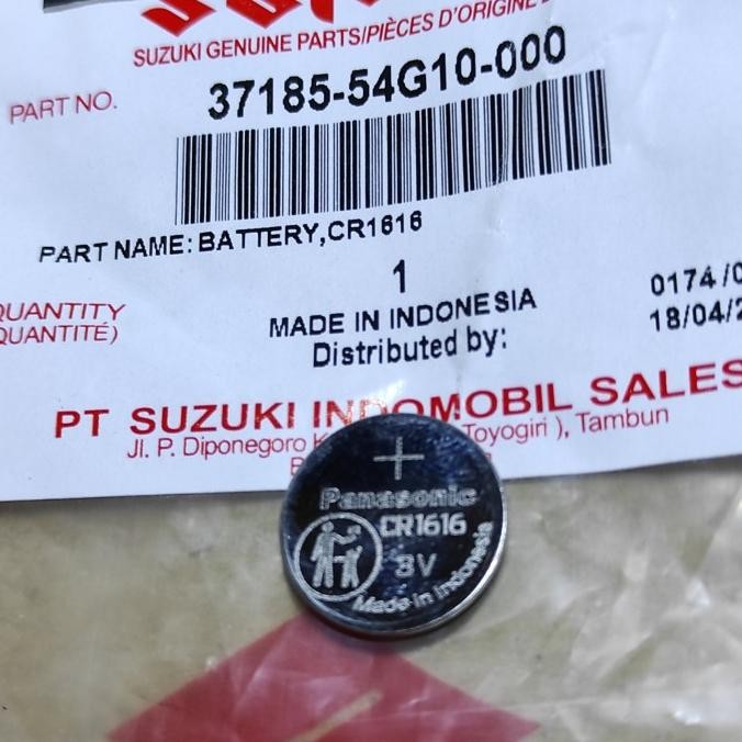 Batere Kunci Remote CR1616 Semua Ertiga Original Suzuki